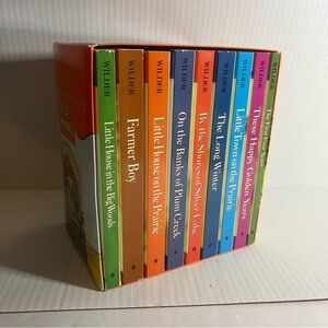 Little House Big Adventure Kids Box Set of 9 EUC Laura Ingalls Wilder